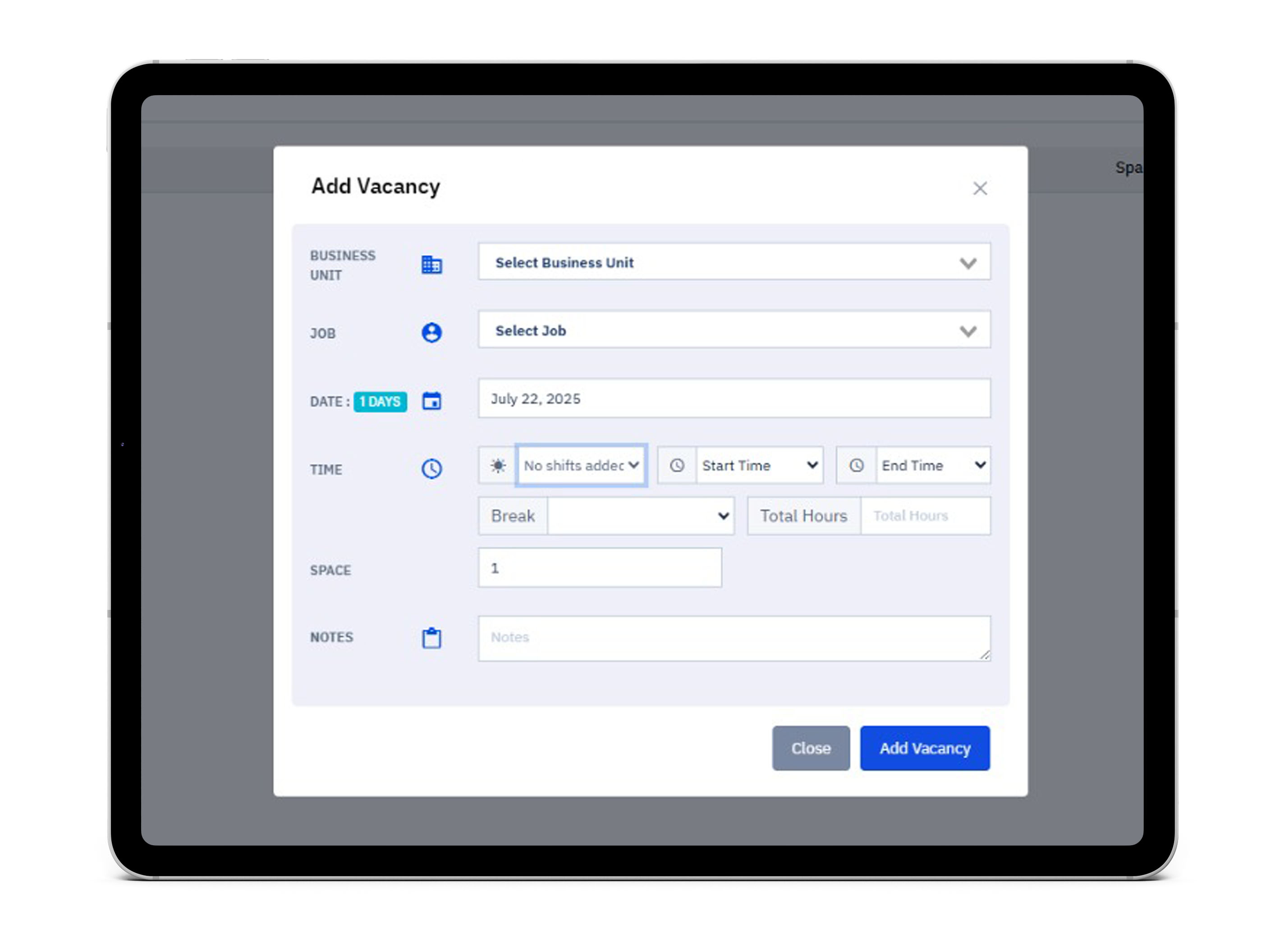 Pepper Staffing Client Portal Dashboard